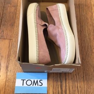 Toms Sunset bloom suede slip-ons